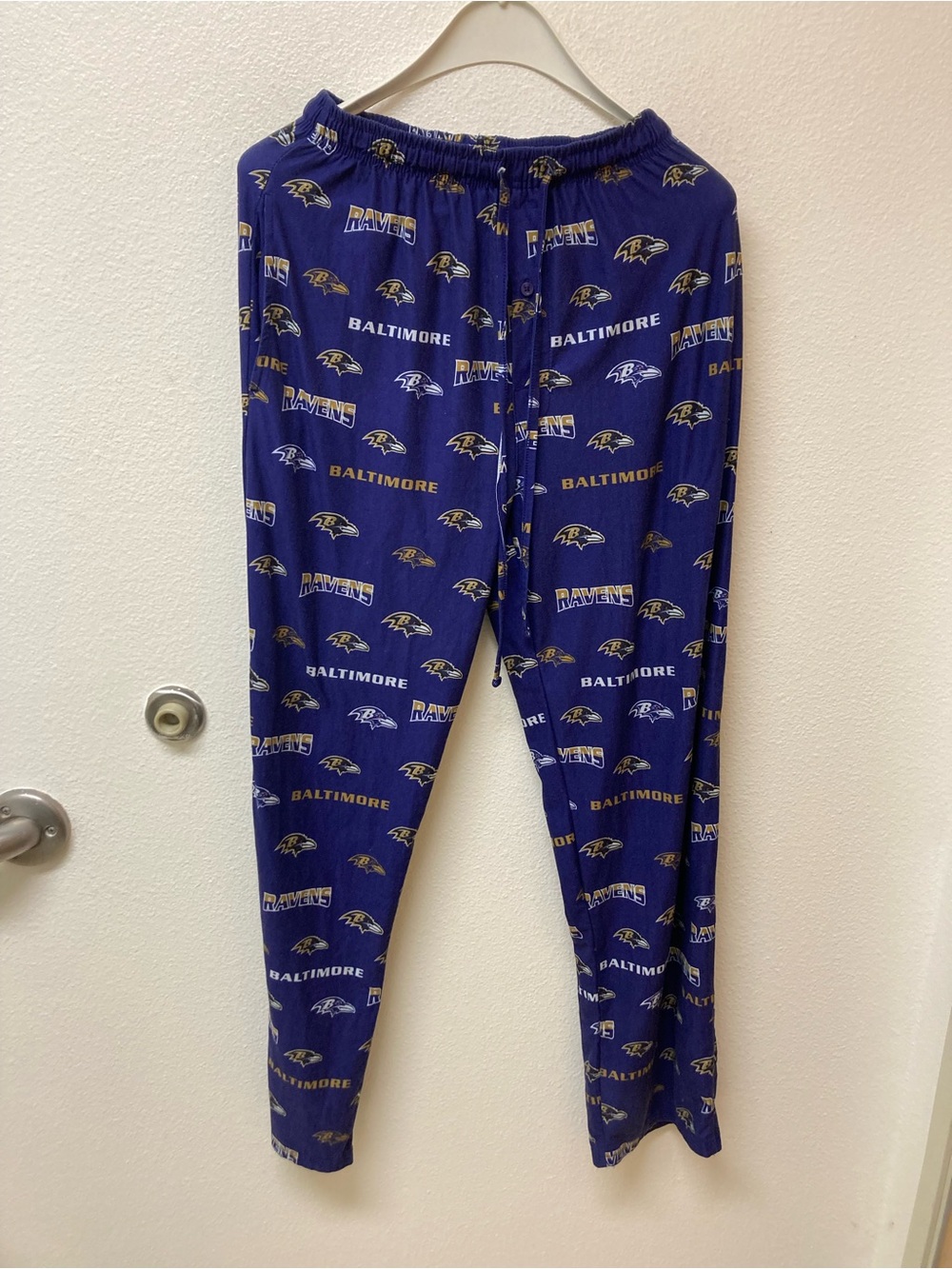 NFL Team Apparel Baltimore Ravens Pajama Lounge Pants (S)